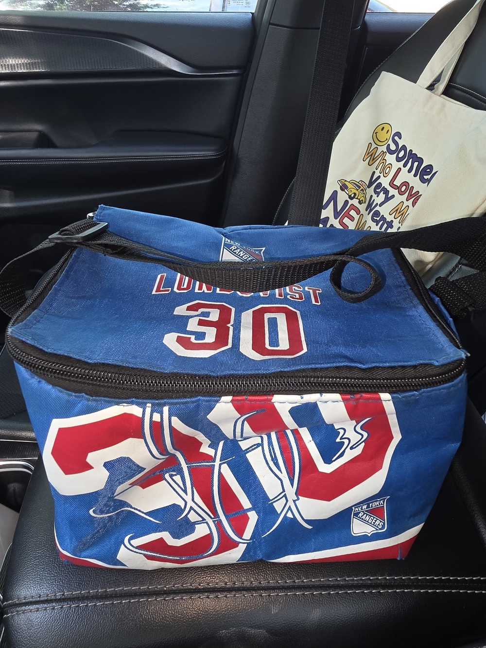 Vintage NY Rangers #30 Lunchbox Cooler Bag